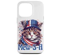 Custodia per iPhone 13 Pro 4th of July Mew-S-A Pawsitively Patriotic Cat