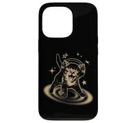 Custodia per iPhone 13 Pro 90s Y2K Cat Headphones Stars Silly Grunge Vintage Graphic