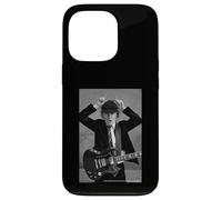 Custodia per iPhone 13 Pro AC DC Rock Icon - Chitarra in bianco e nero