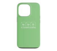 Custodia per iPhone 13 Pro AcCePt Tutti gli elementi accettati Chemistry Pun