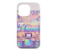 Custodia per iPhone 13 Pro Accogliente Kawaii Dormitorio Pastello Studio Estetica