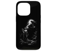 Custodia per iPhone 13 Pro Adamo ed Eva genesi creazione dio luce divina