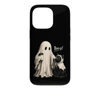 Custodia per iPhone 13 Pro Adorabile Vintage Ghost Boo-p! per un gatto nero Halloween Ragazze