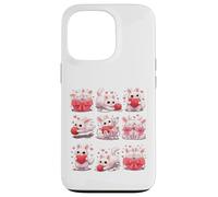 Custodia per iPhone 13 Pro Adorable Bunny with Hearts and Yarn