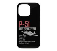Custodia per iPhone 13 Pro Aereo da caccia americano P51 Mustang della seconda guerra