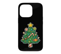 Custodia per iPhone 13 Pro Albero di Natale Candy con stella