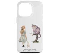 Custodia per iPhone 13 Pro Alice Adventures Wonderland Vintage Libro Citazione Lewis Carrol