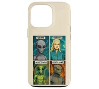 Custodia per iPhone 13 Pro Alieno grigio, nordico, insettoide, rettiliano - 4 specie aliene