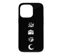 Custodia per iPhone 13 Pro Allah musulmano e profeta Maometto Nome Kaaba mezzaluna Islam