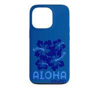 Custodia per iPhone 13 Pro Aloha Hawaii Blue Hibiscus