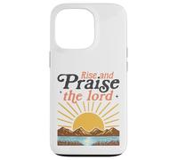 Custodia per iPhone 13 Pro Alzati e loda il Signore - Retro Christian Sunburst