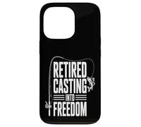 Custodia per iPhone 13 Pro Amante della pesca in pensione Casting in libertà