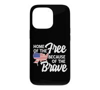Custodia per iPhone 13 Pro American USA Free and Brave 4 luglio