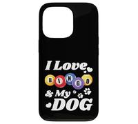 Custodia per iPhone 13 Pro Amore Bingo e Cani Notte Lucky Game Party