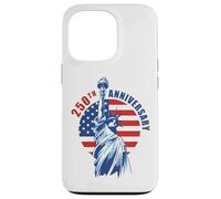 Custodia per iPhone 13 Pro An Amazing 250 Years 1776-2026 Birthday American (White)