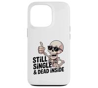 Custodia per iPhone 13 Pro Ancora single & Dead Inside Skeleton Sarcasm Funny Anti Love