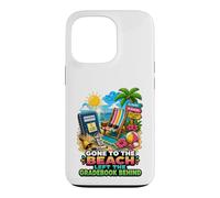 Custodia per iPhone 13 Pro Andato In Spiaggia Lasciato Il Gradebook Dietro Insegnante