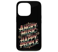 Custodia per iPhone 13 Pro Angry Music For Happy People Emo Fan Punk Listener -