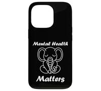Custodia per iPhone 13 Pro Animal Brain Illness quote elephant Mental health matters