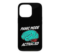 Custodia per iPhone 13 Pro Anxiety Humor Panic Mode Activated Brain
