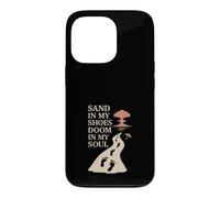 Custodia per iPhone 13 Pro Apocalypso Dark Humor Beach Rave Fine del mondo Meme Tramonto