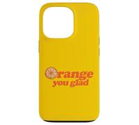Custodia per iPhone 13 Pro Arancia, sei contento, illustrazione, zesty