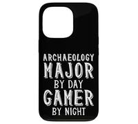 Custodia per iPhone 13 Pro Archaeology Major By Day Gamer By Night Archaeologist Gamer