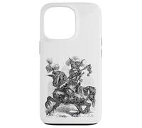 Custodia per iPhone 13 Pro Assegna un soldato sputafuoco dalla testa di leone a cavallo