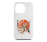 Custodia per iPhone 13 Pro Astronauta giapponese Cosmic Wanderer Space Cat