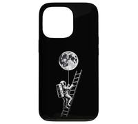 Custodia per iPhone 13 Pro Astronauta Holding Earth Balloon Black and White Space Art
