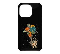 Custodia per iPhone 13 Pro Astronauta Holding Planet Palloncini Bambini Spazio Avventura