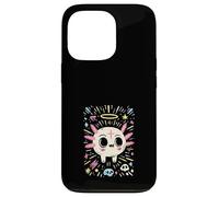 Custodia per iPhone 13 Pro Axolotl Teschio Kawaii Arte Gotica Pastello