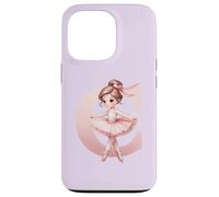 Custodia per iPhone 13 Pro Ballerina Ragazza Danza Nome Prima Lettera C Ragazza Tutu Ballet