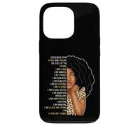 Custodia per iPhone 13 Pro Bambini Black Pride Girls I Am Black Girl Magic Leopard Cheetah
