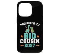 Custodia per iPhone 13 Pro Bambini promossi a Big Cousin 2027 Dinosaur New Baby Shower