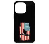 Custodia per iPhone 13 Pro Bandiera americana DJ Disc Jockey Giradischi Musica Audio