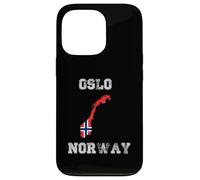 Custodia per iPhone 13 Pro Bandiera della Norvegia invecchiata Oslo Pride