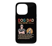 Custodia per iPhone 13 Pro Basset Hound Dog Dad Definition Funny Fathers Day