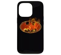 Custodia per iPhone 13 Pro Batman Flames Logo