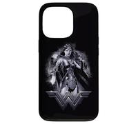 Custodia per iPhone 13 Pro Batman v Superman Wonder Woman Rainy Night