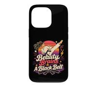 Custodia per iPhone 13 Pro Beauty Brains And A Black Belt - Combattenti di karate retrò da donna