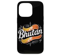 Custodia per iPhone 13 Pro Bhutan Dragon Flag Heritage National Travel