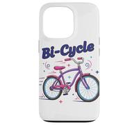 Custodia per iPhone 13 Pro Bi-Cycle Bisessuale Pride Bandiera Colori Bicicletta Pun Design