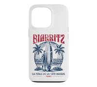 Custodia per iPhone 13 Pro Biarritz France Surf Summer - Stampa invecchiata