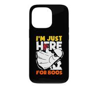 Custodia per iPhone 13 Pro Bicchiere da vino I'm Here For Boo's Halloween Ghost Wink