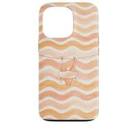 Custodia per iPhone 13 Pro Bikini pastello estate costiera onde righe spiaggia vibe