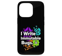 Custodia per iPhone 13 Pro Blockchain Developer Funny I Write Immutable Bugs