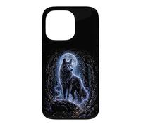 Custodia per iPhone 13 Pro Blue Moon Wolf Mistico Foresta Fantasia Gotica Grafica