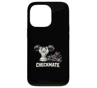 Custodia per iPhone 13 Pro Bodybuilding Chess Piece Sollevamento Pesi King Sconfitta