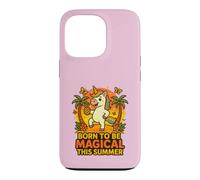 Custodia per iPhone 13 Pro Born to Be Magical Summer Vibes Ananas Unicorno